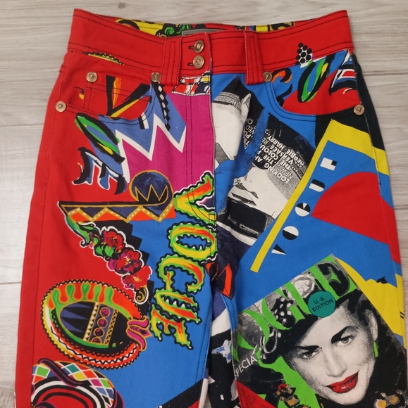 Versace Vogue 1991 Tribute High Waisted Jeans$798 - Picture 4 of 16